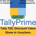 Tally TDL Discount Value Show in Vouchers