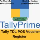  Tally TDL POS Voucher Register 