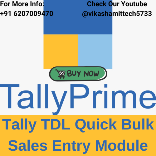 Tally TDL Quick Bulk Sales Entry Module