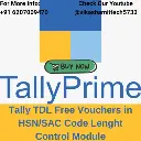 Tally TDL Free HSN/SAC Code Lenght Control in Vouchers Module